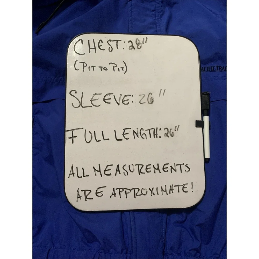 Pacific Trail Men's Blue Jacket XXL Windbreaker Hooded Gorpcore Vented Full Zip